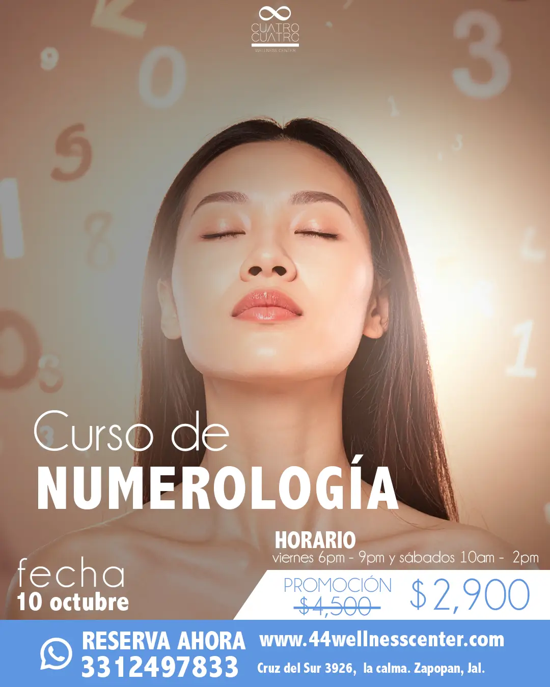 inicia tu formación como numerologo, entiente los secretos de los números | 44 wellness center
